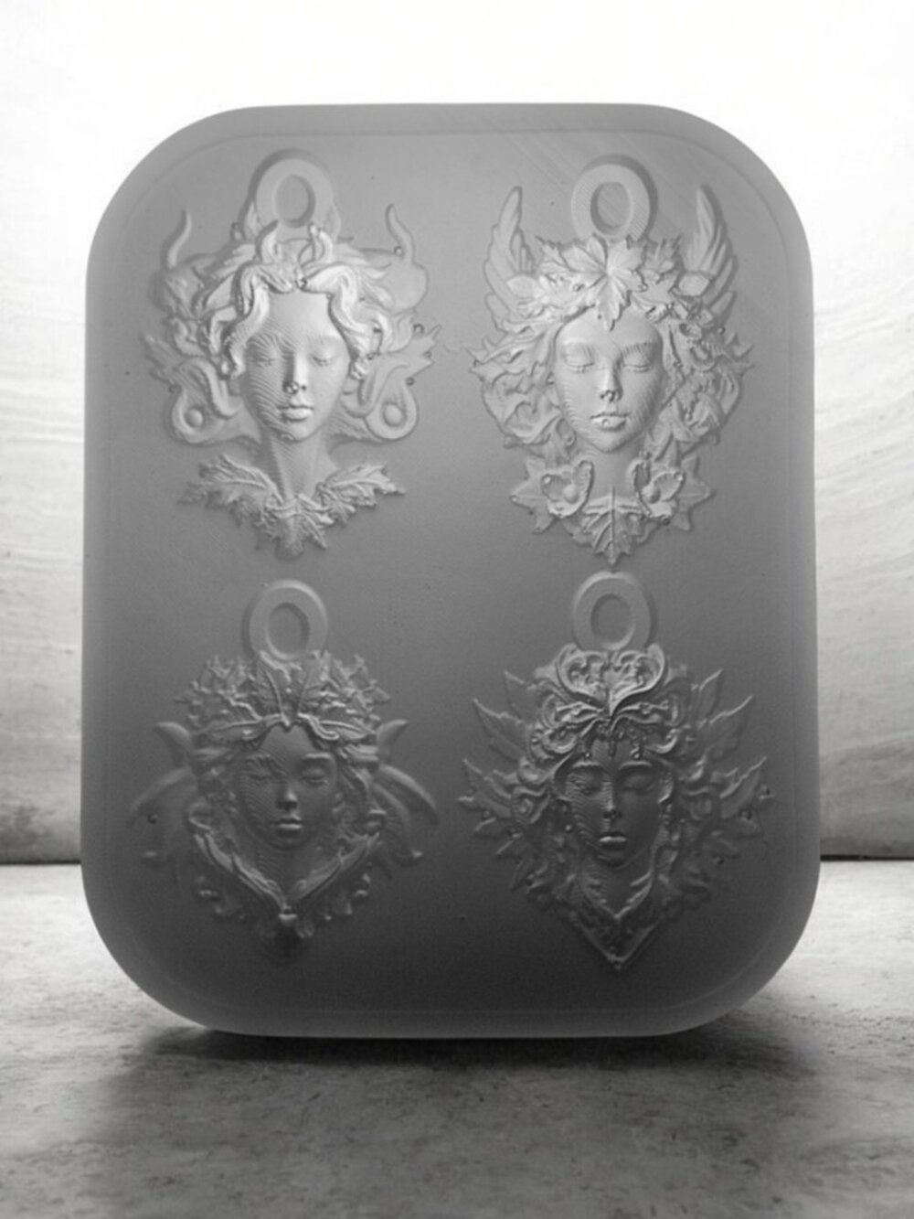 Classical Era Ladies Silicone Mold - Picture 6 of 12